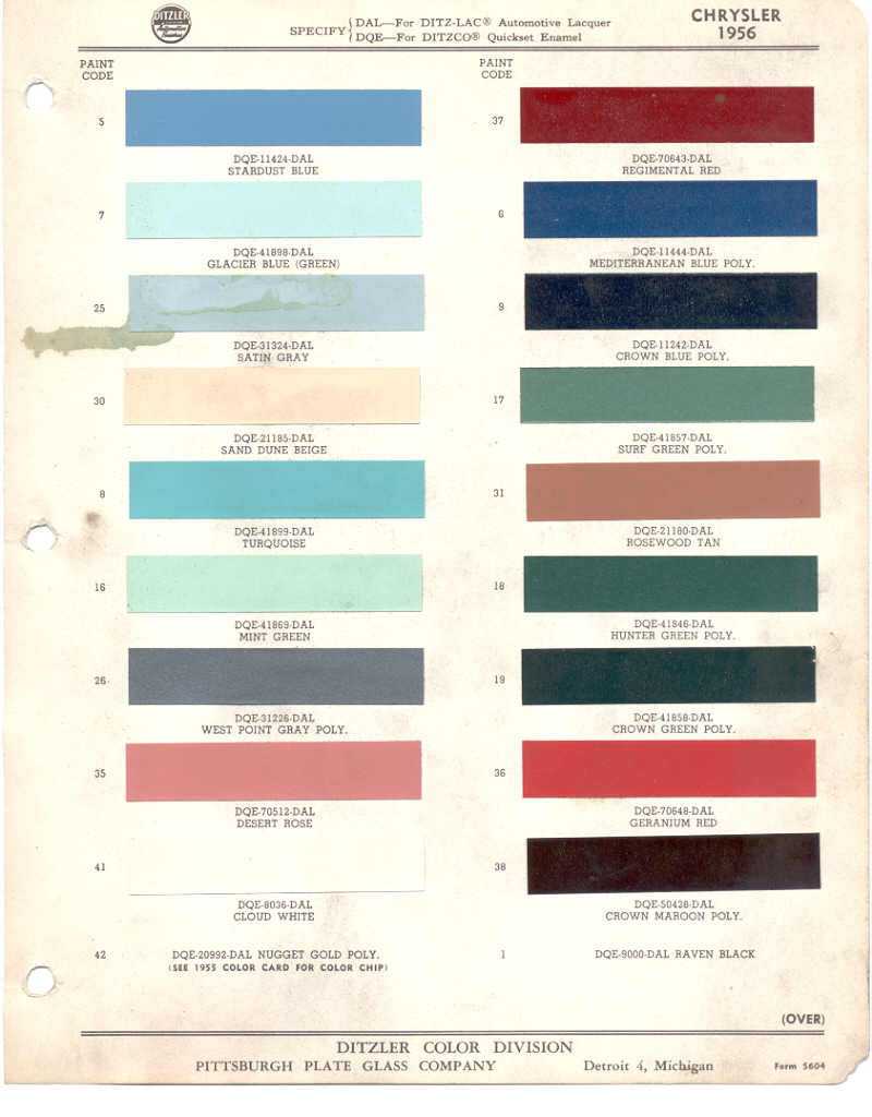 1956 Chrysler interior colors #4