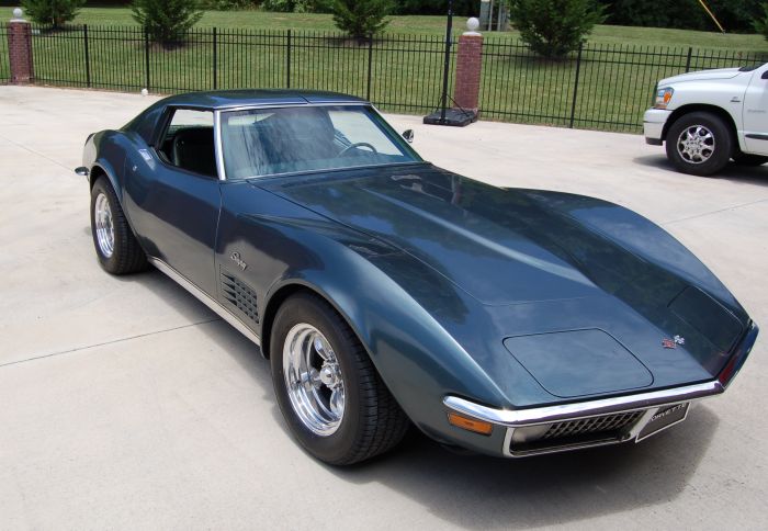 Blue 1970 GM Corvette