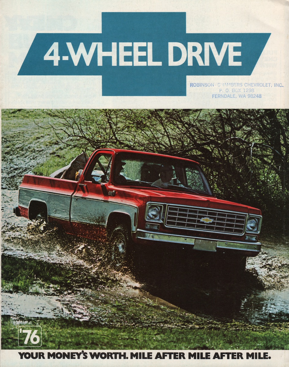 Englisch Prospekt Brochure TOP Chevrolet Chevy Pick ups Blazer 1978 ca.A4 14S 