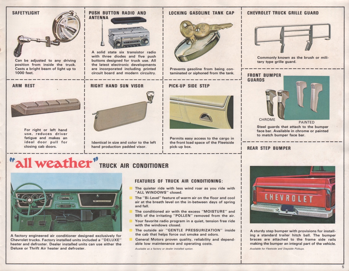 GM 1967 Chevy Truck Accessories Chevy Truck Sales Brochure