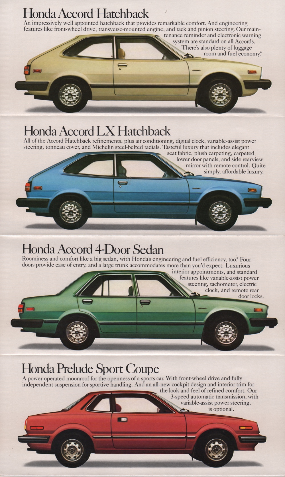 1981 Honda Prelude Sport Coupe Brochure
