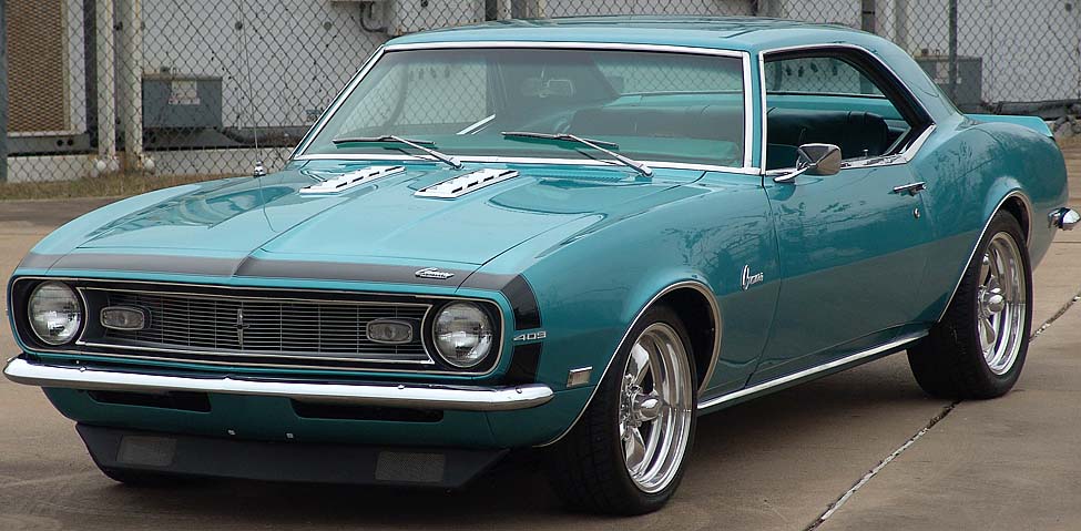 Tripoli Turquoise 1968 Camaro Paint Cross Reference - 68 Chevy Paint Colors