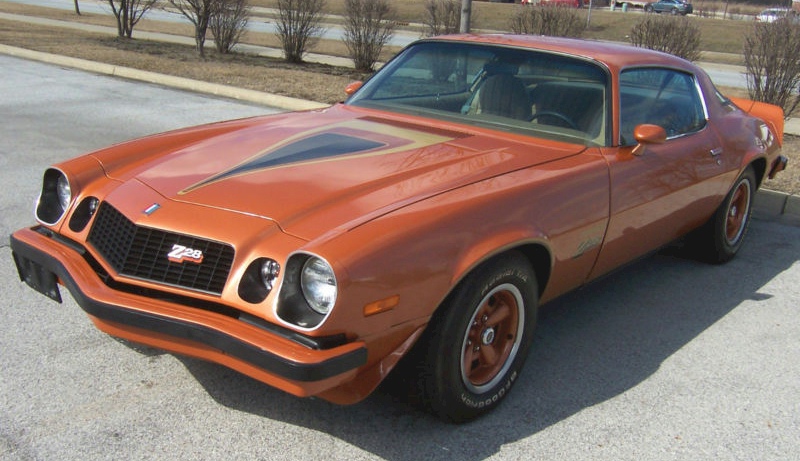 Orange 1977 GM Chevrolet Camaro 