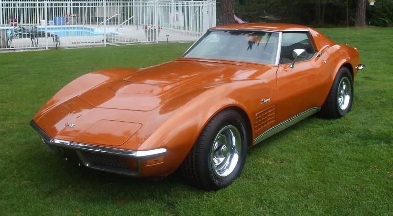 Ontario Orange 1972 Corvette Paint Cross Reference - Corvette Paint Codes 1972