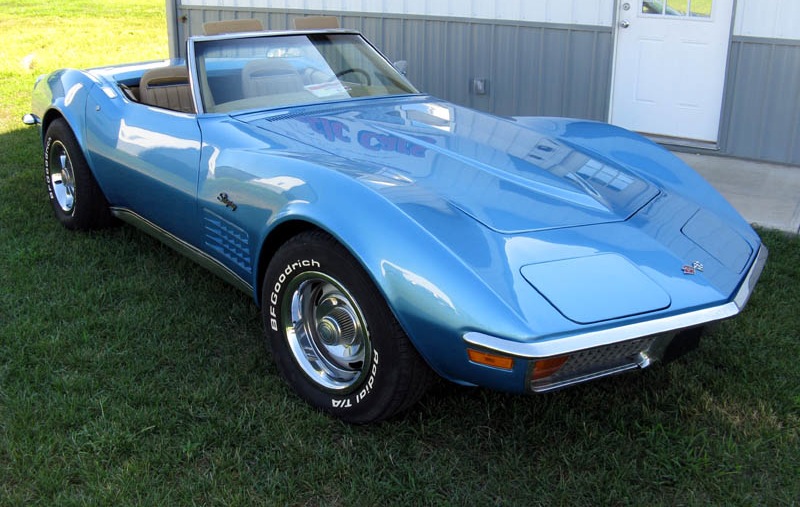 Bryar Blue 1972 Corvette Paint Cross Reference - Corvette Paint Codes 1972