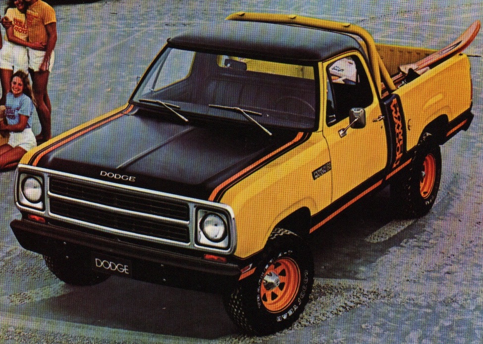 Impact Yellow 1980 Dodge Truck D-50 Sport