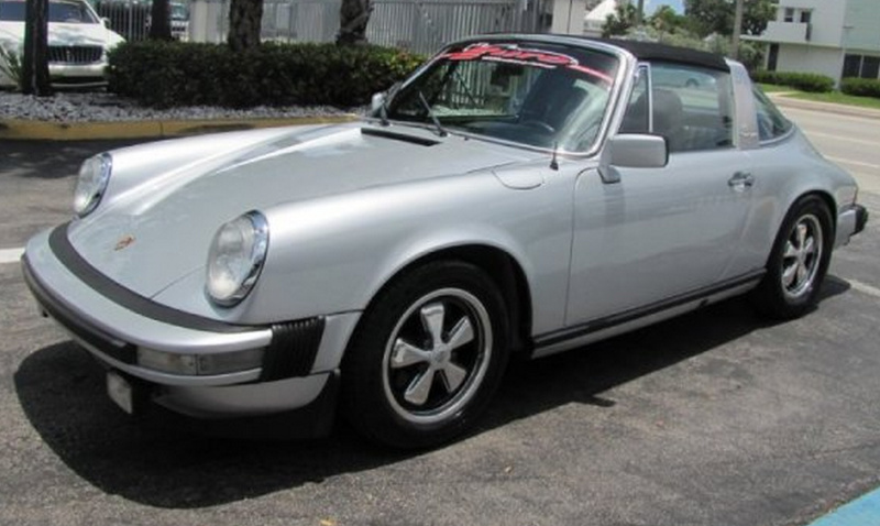 Silver 1976 Porsche  911S Targa