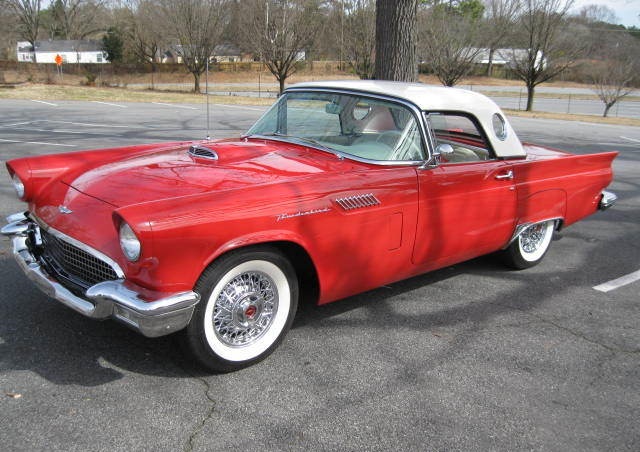 Flame Red 1957 Ford Thunderbird 