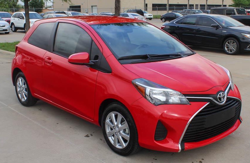 Absolutely Red 2015 Toyota Yaris 