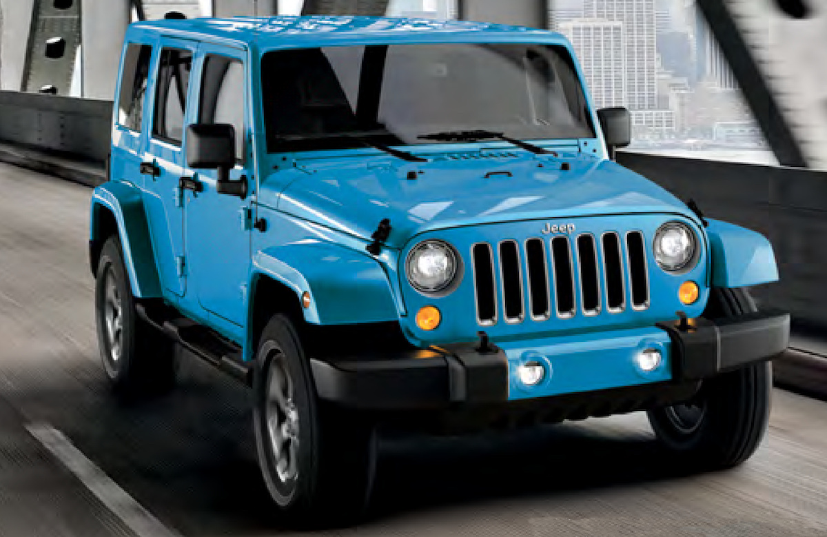 Chief 2017 Chrysler Jeep Wrangler - Paint Cross Reference